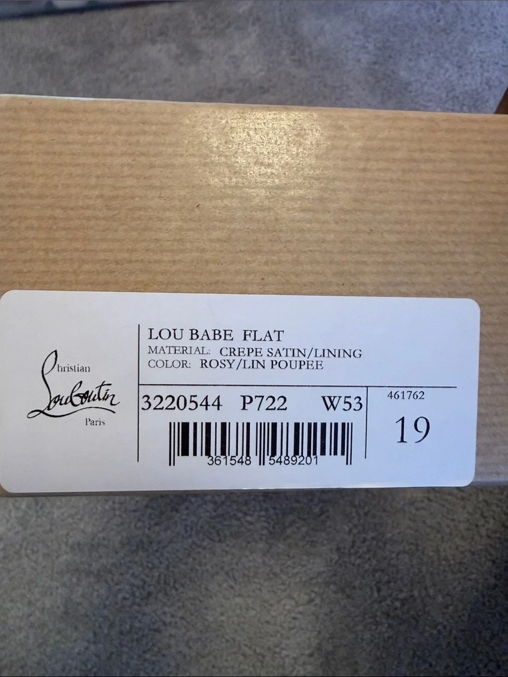 Christian Louboutin shoes for baby soft pink size 19